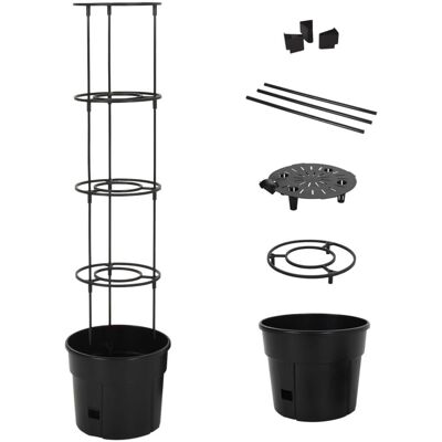 VMP Doniczka Na Pomidory, Antracytowa, Ø29,5x115 Cm, Polipropylen VMP Doniczka Na Pomidory, Antracytowa, Ø29,5x115 Cm, Polipropylen