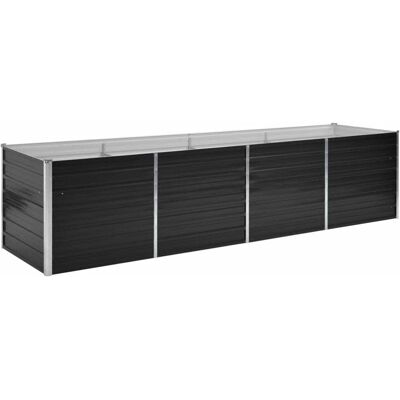 Doniczka ogrodowa na rośliny VIDAXL, czarna, 77x80x320 cm Doniczka ogrodowa na rośliny VIDAXL, czarna, 77x80x320 cm