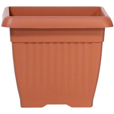 Botle Doniczka osłonka kwadratowa duża tradycyjna 45 cm Terakota tworzywo Botle Doniczka osłonka kwadratowa duża tradycyjna 45 cm Terakota tworzywo