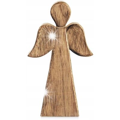 Artemis Drewniany Anioł Figurka Anioła Dekoracyjna Ozdobna Figura Stojąca 24 cm Artemis Drewniany Anioł Figurka Anioła Dekoracyjna Ozdobna Figura Stojąca 24 cm
