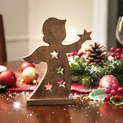 Inny producent Drewniany Anioł Figurka Anioła Dekoracyjna Ozdobna Figura Stojąca 43 cm / VD-X09786 Inny producent Drewniany Anioł Figurka Anioła Dekoracyjna Ozdobna Figura Stojąca 43 cm / VD-X09786