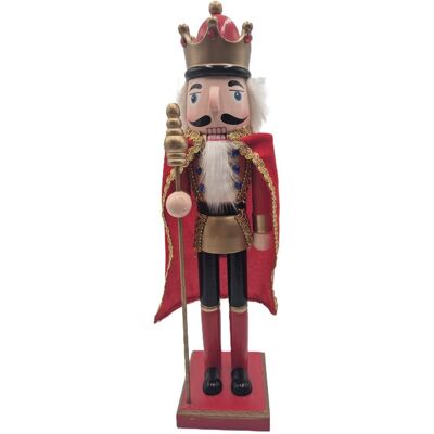 G.WURM Dziadek do Orzechów Król – czerwona figurka świąteczna 38 cm G.WURM Dziadek do Orzechów Król – czerwona figurka świąteczna 38 cm