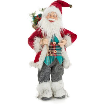 Eurofirany, Słodka Figurka świąteczna, Mikołaj, 60 cm na prezent Eurofirany, Słodka Figurka świąteczna, Mikołaj, 60 cm na prezent