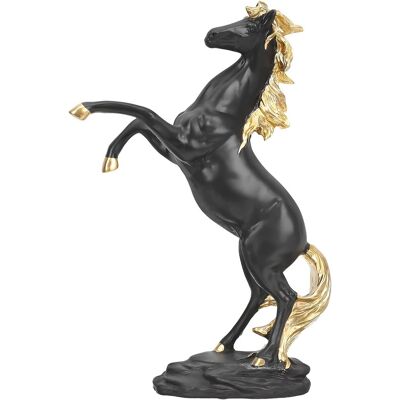 Inny producent Figurka czarnego konia 295 mm Inny producent Figurka czarnego konia 295 mm