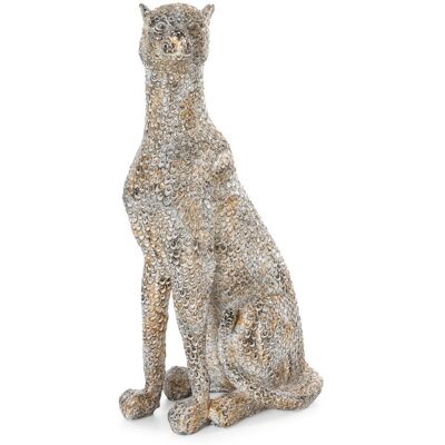 Figurka dekoracyjna Bary 01 12x8x24 Pantera srebrna stalowa Eurofirany Figurka dekoracyjna Bary 01 12x8x24 Pantera srebrna stalowa Eurofirany