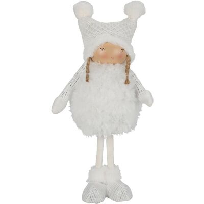 Intesi Figurka dekoracyjna Dziewczynka śnieżynka 42cm Intesi Figurka dekoracyjna Dziewczynka śnieżynka 42cm