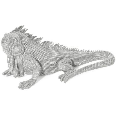 Figurka dekoracyjna Eldo 1 31x15x12 Legwan srebrna 44 Eurofirany Figurka dekoracyjna Eldo 1 31x15x12 Legwan srebrna 44 Eurofirany