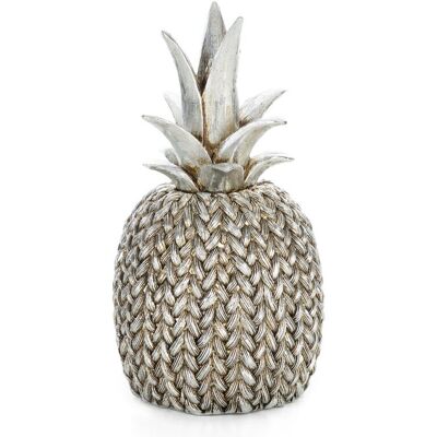 Figurka dekoracyjna Moli 1 12x12x21 Ananas srebrna 02 Eurofirany Figurka dekoracyjna Moli 1 12x12x21 Ananas srebrna 02 Eurofirany