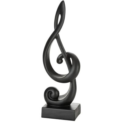 Figurka dekoracyjna Sonik 05 13x9x36 Klucz wiolinowy czarna Eurofirany Figurka dekoracyjna Sonik 05 13x9x36 Klucz wiolinowy czarna Eurofirany