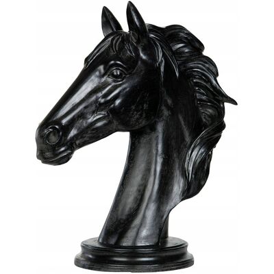 Skandi.pl FIGURKA GŁOWA KONIA czarny mat wys. 41cm Skandi.pl FIGURKA GŁOWA KONIA czarny mat wys. 41cm