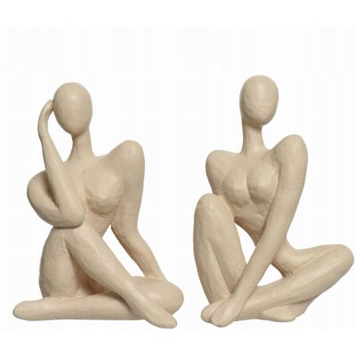 Zielona Fabryka Figurka kremowa 13x20cm z poliżywicy 1szt ozdoba Zielona Fabryka Figurka kremowa 13x20cm z poliżywicy 1szt ozdoba