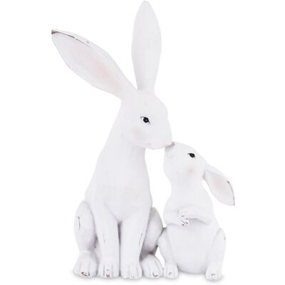 ART Figurka Króliki Wielkanocne, Białe, 27 cm ART Figurka Króliki Wielkanocne, Białe, 27 cm