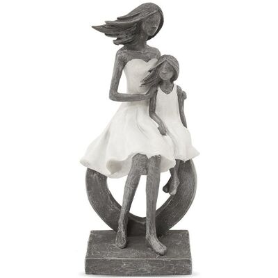 Pigmejka Figurka matka z córką, 23,5x11x7 cm Pigmejka Figurka matka z córką, 23,5x11x7 cm