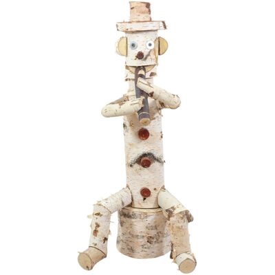 PEEWIT FIGURKA OGRODOWA FLECISTA ozdoba drewniana brzozowa do ogrodu 55cm PEEWIT FIGURKA OGRODOWA FLECISTA ozdoba drewniana brzozowa do ogrodu 55cm