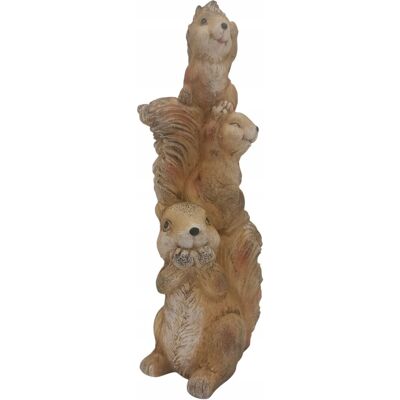 DomoweLOVE Figurka Ogrodowa Wiewiórka Rzeźba Do Ogrodu Na Taras Balkon 30 Cm DomoweLOVE Figurka Ogrodowa Wiewiórka Rzeźba Do Ogrodu Na Taras Balkon 30 Cm