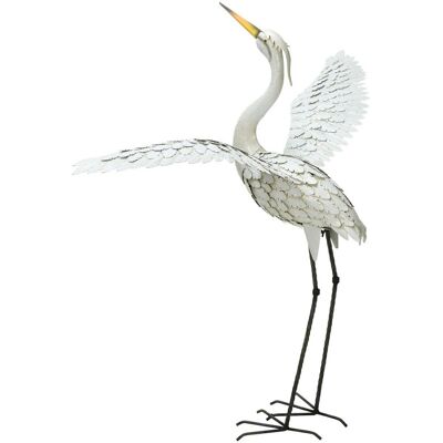 ProGarden Figurka ogrodowa Żuraw duży metalowy 123 cm ProGarden Figurka ogrodowa Żuraw duży metalowy 123 cm