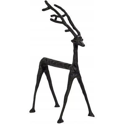 inna (Inny) FIGURKA RENIFER 37cm świąteczna metalowa czarna matowa jeleń dekoracyjna inna (Inny) FIGURKA RENIFER 37cm świąteczna metalowa czarna matowa jeleń dekoracyjna