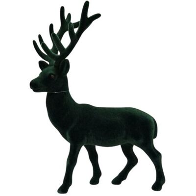 Nelino Figurka Renifer Flokowany Duży 32cm Ozdoba Świąteczna Zielona Nelino Figurka Renifer Flokowany Duży 32cm Ozdoba Świąteczna Zielona