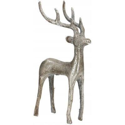 Skandi.pl FIGURKA RENIFER JELEŃ SREBRNA 20cm LOFT METAL ŚWIĄTECZNA NA ŚWIĘTA PREZENT Skandi.pl FIGURKA RENIFER JELEŃ SREBRNA 20cm LOFT METAL ŚWIĄTECZNA NA ŚWIĘTA PREZENT