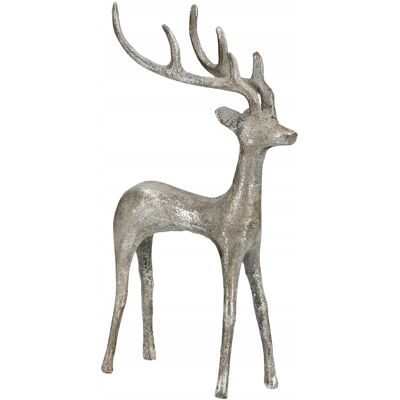 Skandi.pl FIGURKA RENIFER JELEŃ SREBRNA 28cm DUŻY OZDOBA ŚWIĄTECZNA BOŻE NARODZENIE Skandi.pl FIGURKA RENIFER JELEŃ SREBRNA 28cm DUŻY OZDOBA ŚWIĄTECZNA BOŻE NARODZENIE