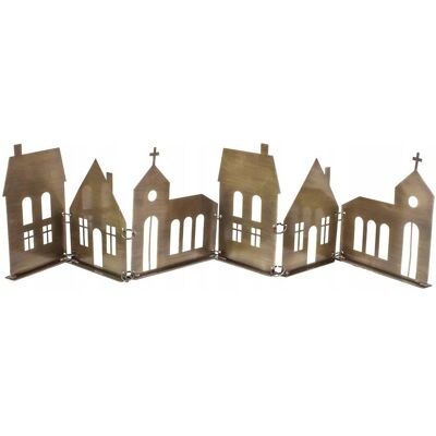 Skandi FIGURKA ŚWIĄTECZNA DOM DOMEK KOŚCIÓŁ LOFT NA ŚWIĘTA PREZENT STARE ZŁOTO Skandi FIGURKA ŚWIĄTECZNA DOM DOMEK KOŚCIÓŁ LOFT NA ŚWIĘTA PREZENT STARE ZŁOTO