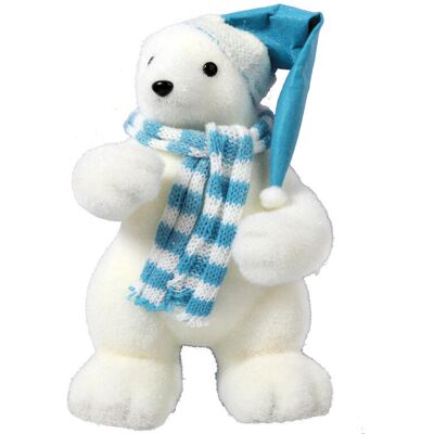 Inny producent Figurka Świąteczna Niedźwiedź Polarny w Niebieskie Inny producent Figurka Świąteczna Niedźwiedź Polarny w Niebieskie