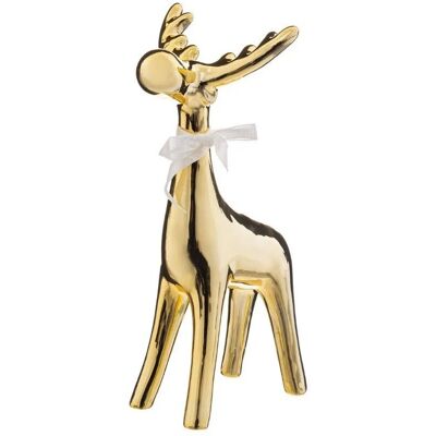 Figurka świąteczna Reindeer, złota, Atmosphera Figurka świąteczna Reindeer, złota, Atmosphera