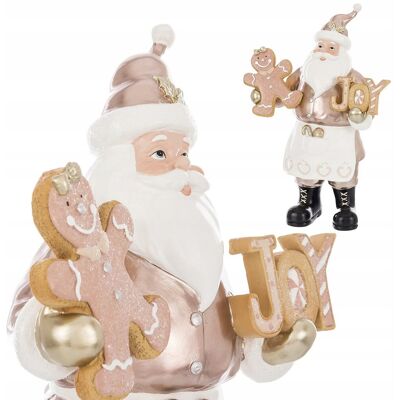 ART Figurka świąteczna z żywicy - Ciasteczkowy Mikołaj - piekarz 32,5 cm ART Figurka świąteczna z żywicy - Ciasteczkowy Mikołaj - piekarz 32,5 cm