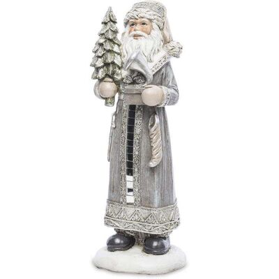 Pigmejka Figurka Święty Mikołaj Szary 22,5 cm Pigmejka Figurka Święty Mikołaj Szary 22,5 cm