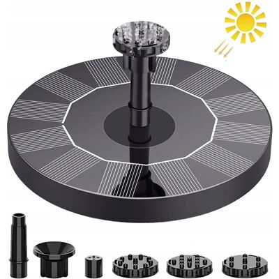 Bedee FONTANNA SOLARNA 1.5W DO OGRODU Z POMPĄ I 6 DYSZAMI DO DEKORACJI Bedee FONTANNA SOLARNA 1.5W DO OGRODU Z POMPĄ I 6 DYSZAMI DO DEKORACJI