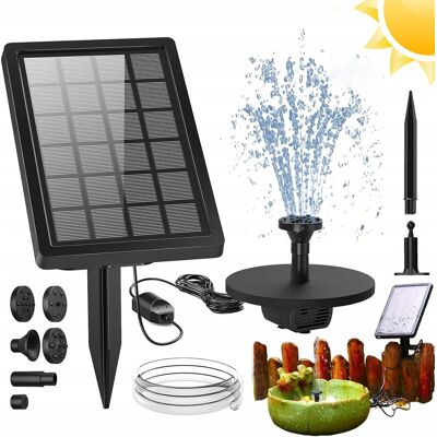 Bedee FONTANNA SOLARNA OGRODOWA DO OCZKA STAWU 4 EFEKTY 4 DYSZ RURA 1M KABEL 5M Bedee FONTANNA SOLARNA OGRODOWA DO OCZKA STAWU 4 EFEKTY 4 DYSZ RURA 1M KABEL 5M