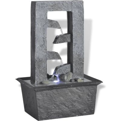 vidaXL Fontanna wewnętrzna LED, 15,8x11,8x24 cm vidaXL Fontanna wewnętrzna LED, 15,8x11,8x24 cm