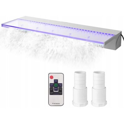 Vevor Fontanna wodospad do basenu ogrodu oczka wodnego ze światłem LED 92 cm Vevor Fontanna wodospad do basenu ogrodu oczka wodnego ze światłem LED 92 cm