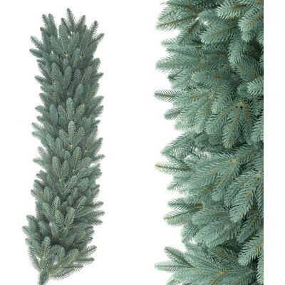 ART Girlanda Świąteczna 100%PE ŚWIERK blue 3D SILVER SKY 110cm na kominek stół ART Girlanda Świąteczna 100%PE ŚWIERK blue 3D SILVER SKY 110cm na kominek stół