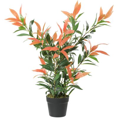 HOMCOM Sztuczna roślina Photinia 90 cm z 300 liśćmi, sztuczna roślina z tworzywa sztucznego, realistyczna dekoracja z regulowanymi gałęziami do salo.. HOMCOM Sztuczna roślina Photinia 90 cm z 300 liśćmi, sztuczna roślina z tworzywa sztucznego, realistyczna dekoracja z regulowanymi gałęziami do salo..