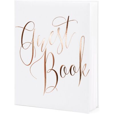 Party Deco Księga Gości Guest Book, 20x24,5 Cm, Biały Party Deco Księga Gości Guest Book, 20x24,5 Cm, Biały