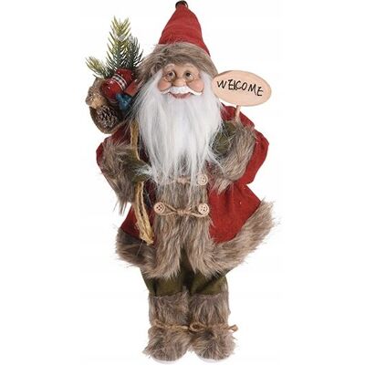 Koopman Mikołaj figurka świąteczna czerwona ozdobna 57 cm Koopman Mikołaj figurka świąteczna czerwona ozdobna 57 cm