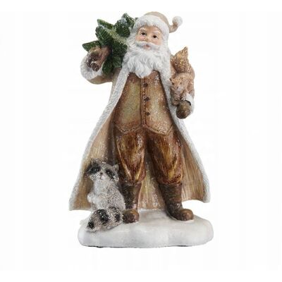 VILLA ITALIA Mikołaj z choinką Figurka świąteczna 26 cm GIVRE VILLA ITALIA Mikołaj z choinką Figurka świąteczna 26 cm GIVRE
