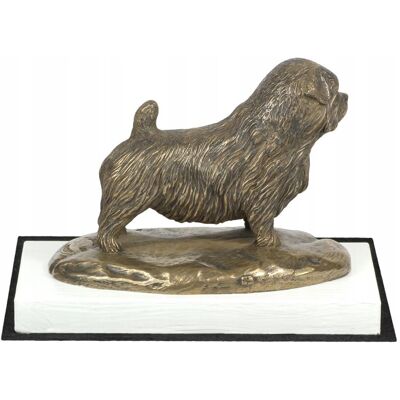 ART Norfolk Terrier - statuetka psa, figurka na białej podstawie, trofeum na wy ART Norfolk Terrier - statuetka psa, figurka na białej podstawie, trofeum na wy