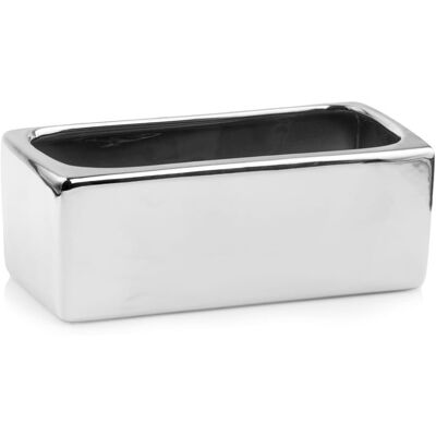 POLNIX Nowoczesna Srebrna Osłonka - Rynna 38X16X13 Cm POLNIX Nowoczesna Srebrna Osłonka - Rynna 38X16X13 Cm