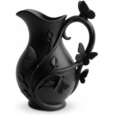 inna (Inny) Nowoczesny wazon z motylami czarny do kwiatów elegancki design inna (Inny) Nowoczesny wazon z motylami czarny do kwiatów elegancki design