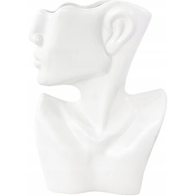 Madex OSŁONKA FLAKON WAZON TWARZ GŁOWA DONICA 2048 WHITE Madex OSŁONKA FLAKON WAZON TWARZ GŁOWA DONICA 2048 WHITE