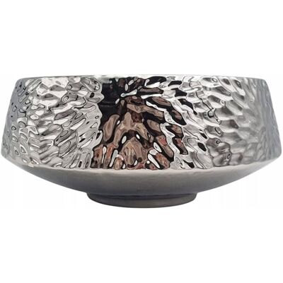 Madex OSŁONKA STORCZYK WAZON DONICA LUSTRZANA doniczka BX43-1 18,5x9,5 SILVER Madex OSŁONKA STORCZYK WAZON DONICA LUSTRZANA doniczka BX43-1 18,5x9,5 SILVER