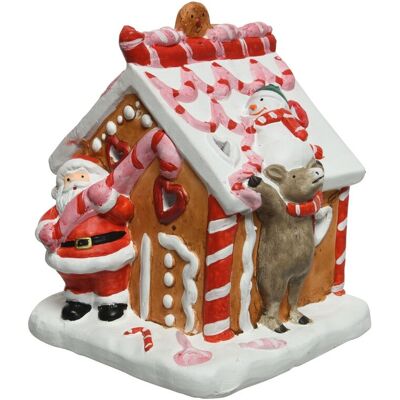 ABC Ozdoba Świąteczna Domek Z Piernika Terakota 18Cm ABC Ozdoba Świąteczna Domek Z Piernika Terakota 18Cm