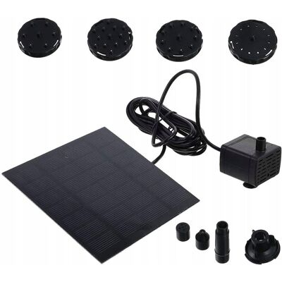 Bedee POMPA FONTANNOWA SOLARNA Z 6 MOŻNA ZMIENIĆ DYSZE FONTANNA SŁONECZNA 1.5W Bedee POMPA FONTANNOWA SOLARNA Z 6 MOŻNA ZMIENIĆ DYSZE FONTANNA SŁONECZNA 1.5W
