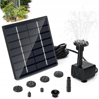 Inny producent POMPA SOLARNA DO OCZKA WODNEGO 1,5W FONTANNA 6 DYSZ KABEL 3M Inny producent POMPA SOLARNA DO OCZKA WODNEGO 1,5W FONTANNA 6 DYSZ KABEL 3M