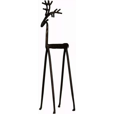 Skandi.pl RENIFER FIGURKA dekoracyjna XL ozdoba styl nowoczesny metalowa czarna 55cm Skandi.pl RENIFER FIGURKA dekoracyjna XL ozdoba styl nowoczesny metalowa czarna 55cm