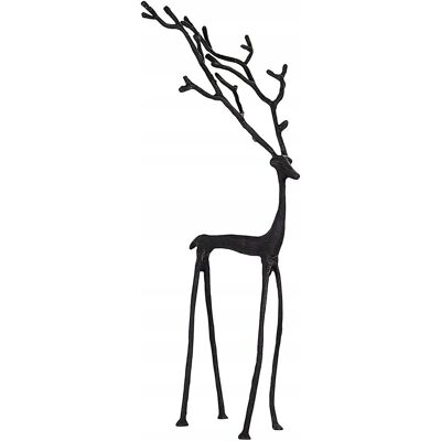 inna (Inny) RENIFER FIGURKA DUŻA 68cm świąteczna metalowa czarna matowa jeleń ozdoba inna (Inny) RENIFER FIGURKA DUŻA 68cm świąteczna metalowa czarna matowa jeleń ozdoba