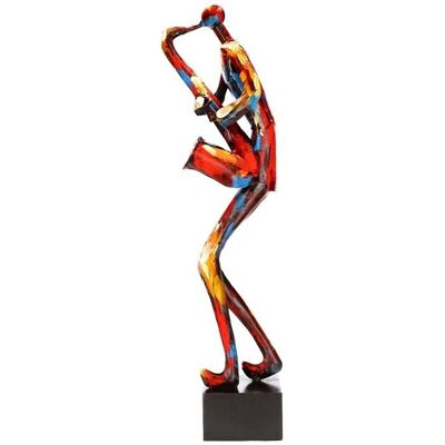 Rustykalne Uchwyt Rzeźba figurka metalowa MUZYK 2 Rustykalne Uchwyt Rzeźba figurka metalowa MUZYK 2