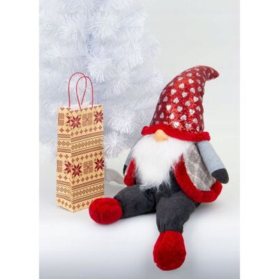 Saska Garden Skrzat Świąteczny Krasnal Siedzący Ozdoba Figurka Dekoracyjna Mikołaj 92cm Saska Garden Skrzat Świąteczny Krasnal Siedzący Ozdoba Figurka Dekoracyjna Mikołaj 92cm